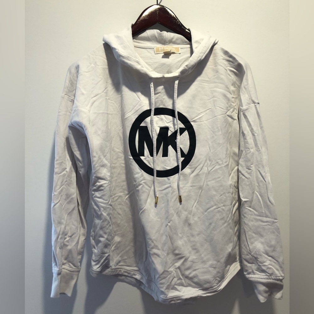 Michael Kors White Hoodie with Subtle Logo